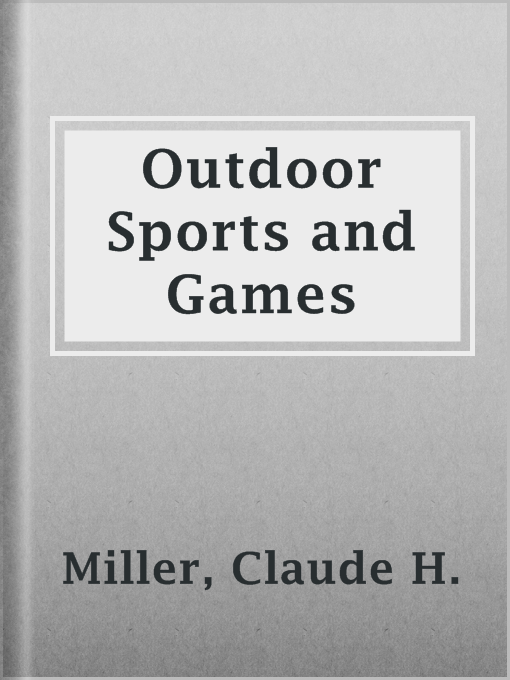 Imagen de portada para Outdoor Sports and Games